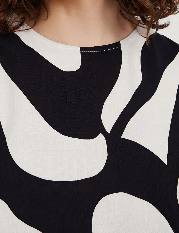 Сине-белый женский топ MASCOTTE 973-6111-2403 | ракурс 6