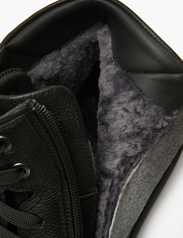 Черные мужские зимние хайтопы MASCOTTE 175-523232-8161M | ракурс 6