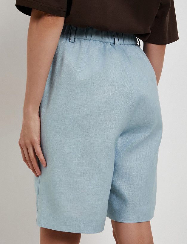 Голубые женские шорты MASCOTTE 835-6103-2711 | ракурс 5