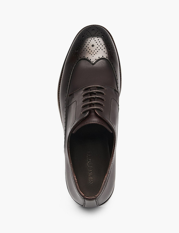 Бордовые мужские броги MASCOTTE 142-611112-0105 | ракурс 4