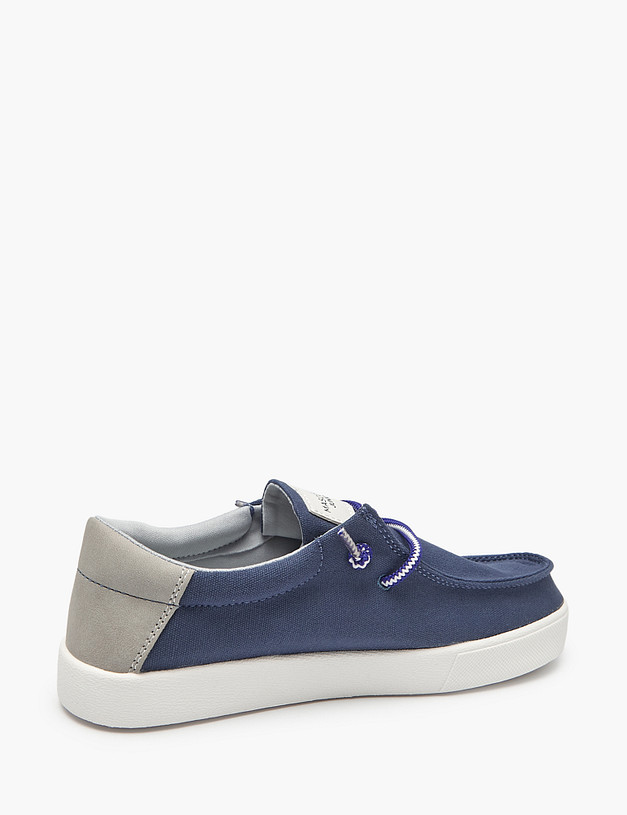 Синие топ-сайдеры для мальчиков MASCOTTE 18-411723-0203 | ракурс 4 Синие топ-сайдеры для мальчиков MASCOTTE 18-411723-0203 | ракурс 4