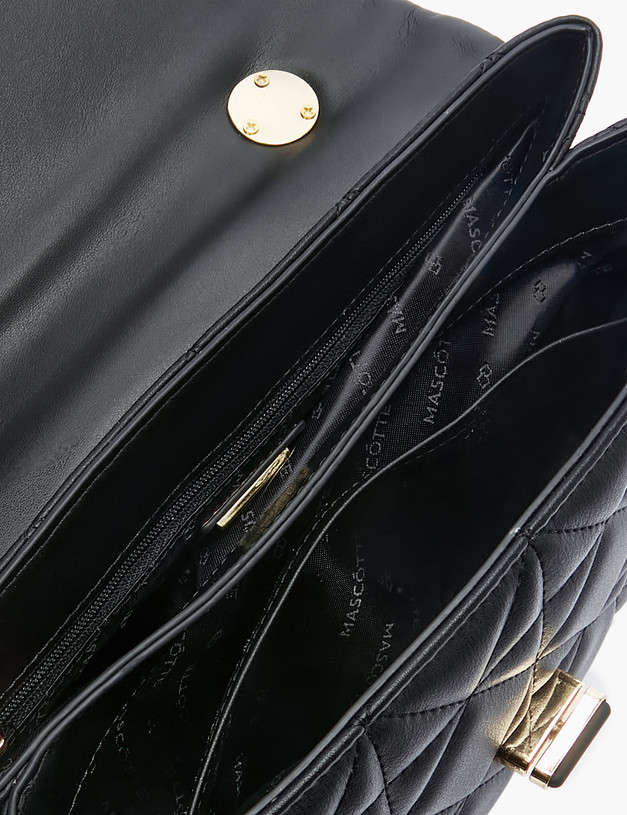 Черная кожаная женская сумка MASCOTTE 671-2216-602 | ракурс 4