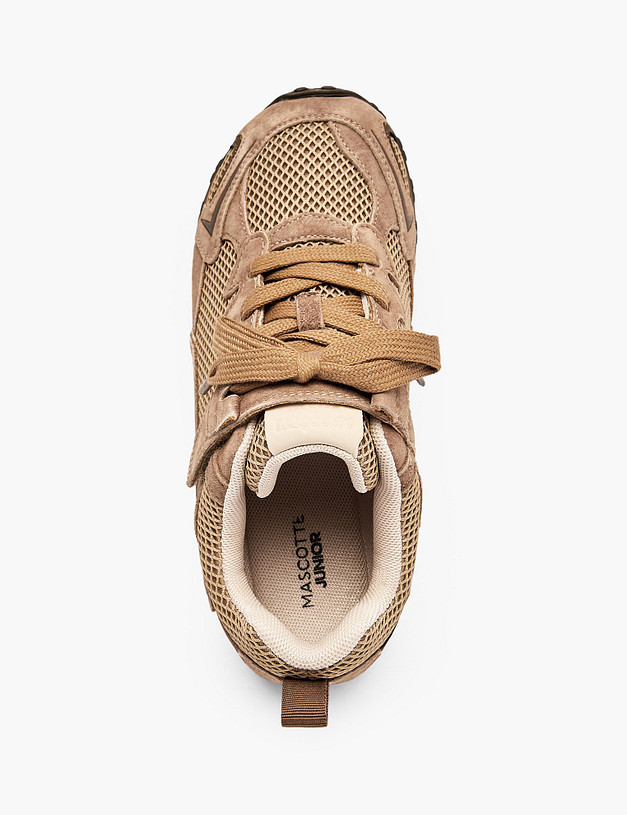 Коричневые детские кроссовки MASCOTTE 234-617421-0209 | ракурс 4