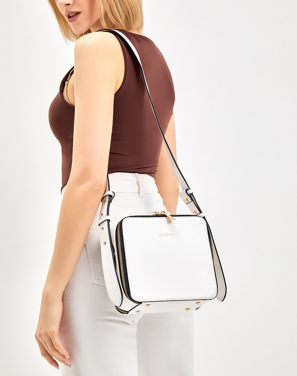 610-1203-601 Сумка женская и.кожа/текстиль бел, S, Mascotte
