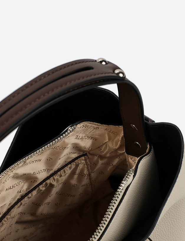 Молочная женская сумка MASCOTTE 610-1101-601 | ракурс 4 Молочная женская сумка MASCOTTE 610-1101-601 | ракурс 4