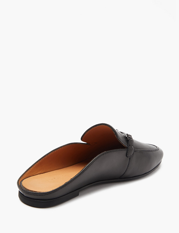 Черные женские мюли из натуральной кожи MASCOTTE 172-4122111-3501M | ракурс 4 Черные женские мюли из натуральной кожи MASCOTTE 172-4122111-3501M | ракурс 4