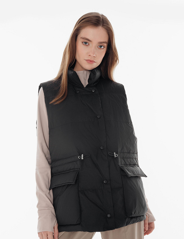 Черный женский жилет MASCOTTE 234-3170-2402 | ракурс 6