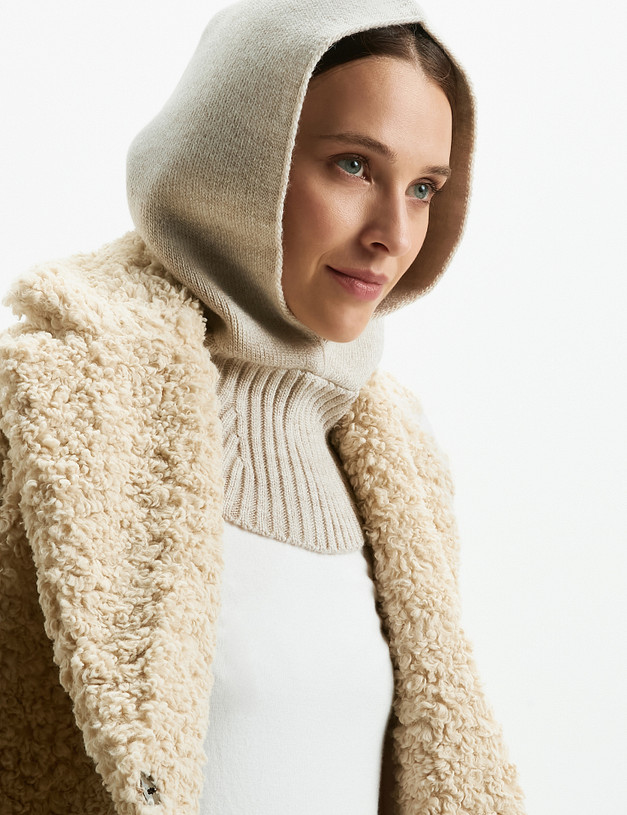 Бежевая женская балаклава MASCOTTE 781-2207-508 | ракурс 1