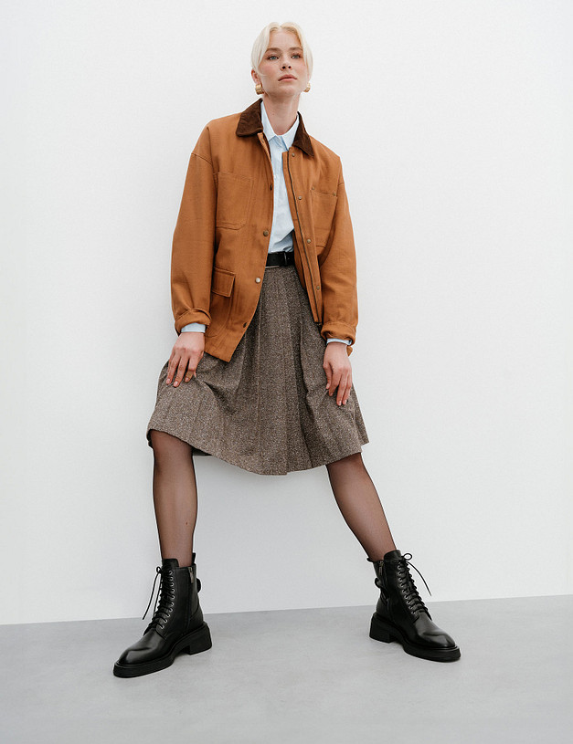 Черные женские ботинки MASCOTTE 233-421421-0102 | ракурс 1