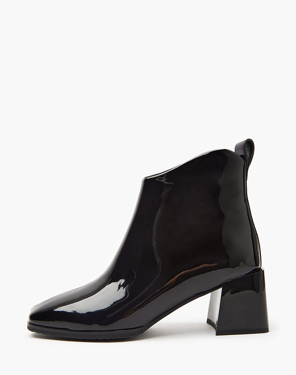 233-410421-3701M Ботинки женские лак.кожа/ворсин-нат.кожа черн, Mascotte