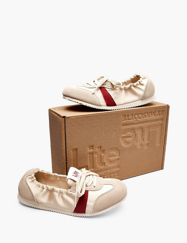 Бежевые женские полуботинки MASCOTTE 156-610161-0208 | ракурс 7