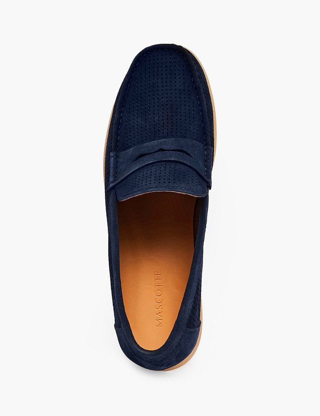 Синие мужские полуботинки MASCOTTE 142-613111-0203 | ракурс 4