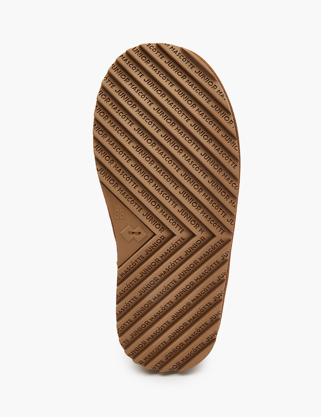 Бежевые велюровые детские угги MASCOTTE 234-326431-0208 | ракурс 7