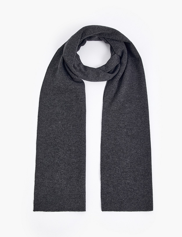 Серый мужской шарф MASCOTTE 766-5201-2410 | ракурс 2