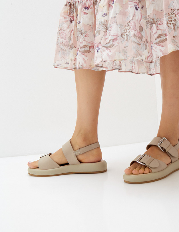 Бежевые женские сандалии MASCOTTE 99-013713-4147M | ракурс 1