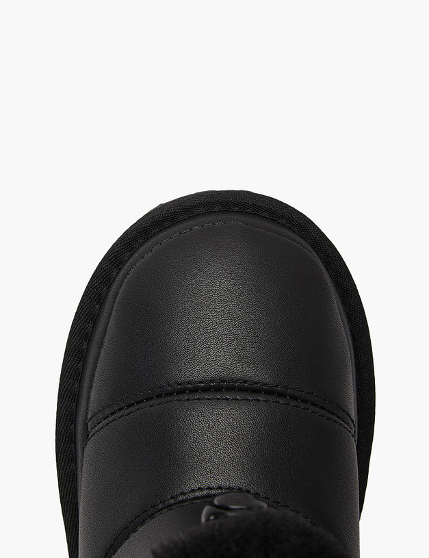 Черные кожаные детские угги MASCOTTE 234-3264311-0102 | ракурс 6