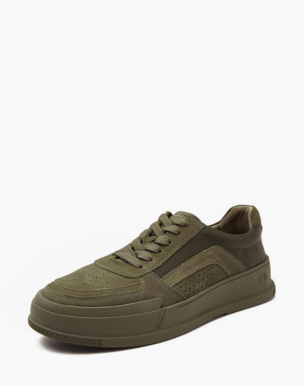 22-4111812-3335M Полуботинки для активного отдыха мужские нубук-текстиль/нат.кожа-текстиль зелен, Mascotte