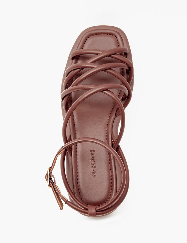 Коричневые женские сандалии MASCOTTE 126-311562-0609 | ракурс 5 Коричневые женские сандалии MASCOTTE 126-311562-0609 | ракурс 5