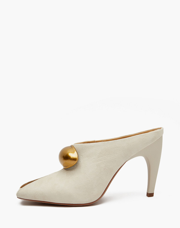 175-5163011-4663M Туфли летние женские велюр/нат.кожа молочн, Mascotte