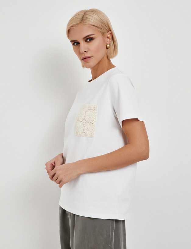 Белая женская футболка MASCOTTE 976-5104-2601 | ракурс 1