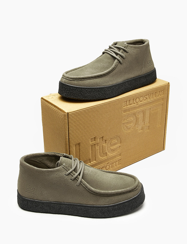 Оливковые женские полуботинки MASCOTTE 64-523221-0204 | ракурс 7