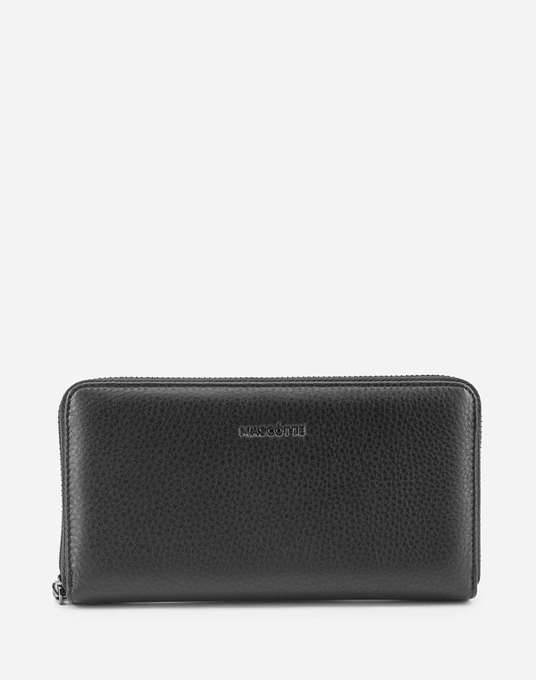 602-9219-102 Портмоне муж. нат.кожа/текстиль черн, Mascotte