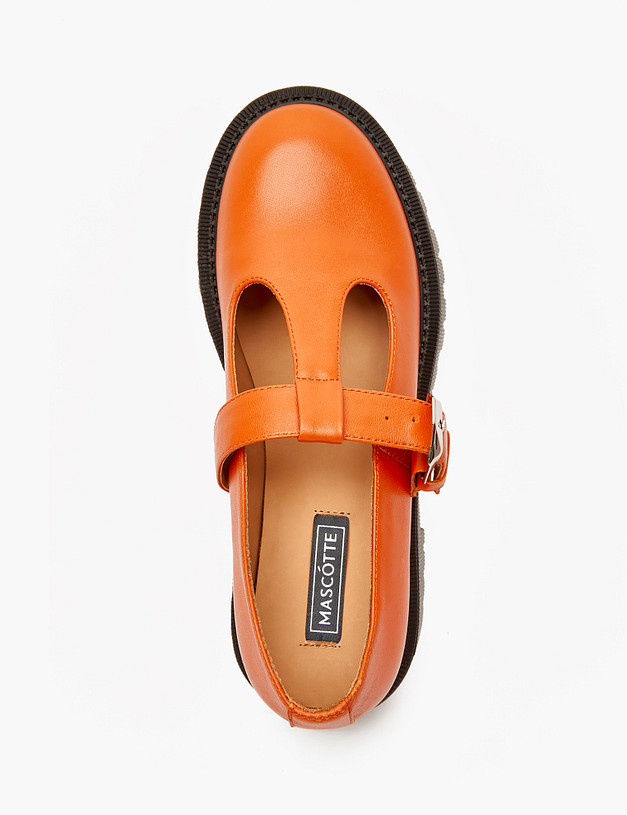 Оранжевые женские туфли Мэри Джейн MASCOTTE 234-123516-7510M | ракурс 5