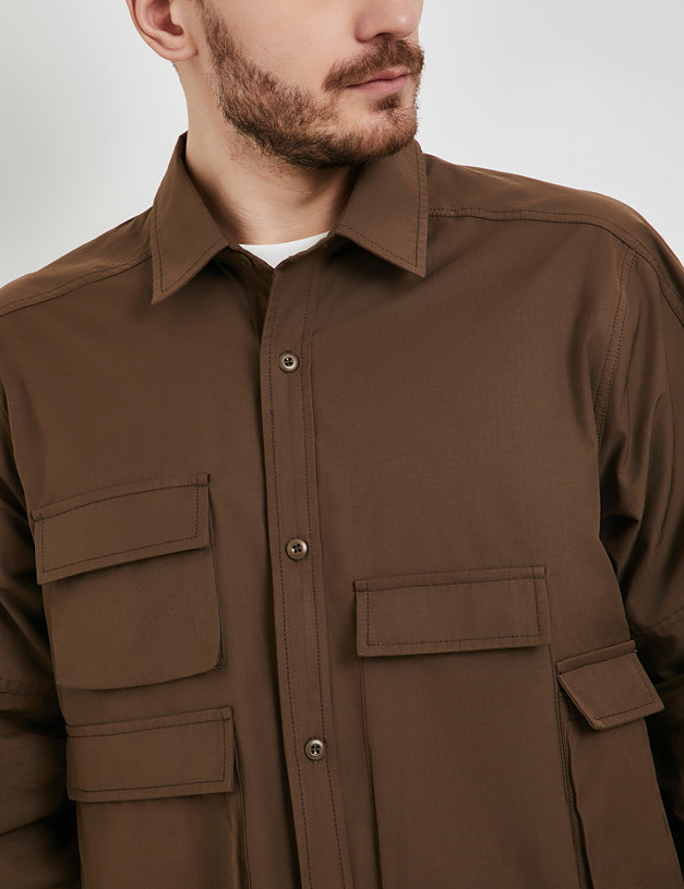 Мужская ветровка цвета капучино MASCOTTE 971-5114-2609 | ракурс 6