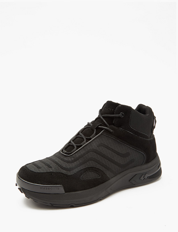 Черные утепленные мужские хайкеры MASCOTTE 189-3253353-0202 | ракурс 2 Черные утепленные мужские хайкеры MASCOTTE 189-3253353-0202 | ракурс 2