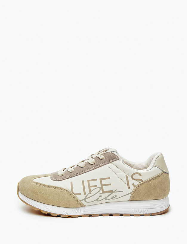 Бежевые женские кроссовки MASCOTTE 189-2125025-0208 | ракурс 1