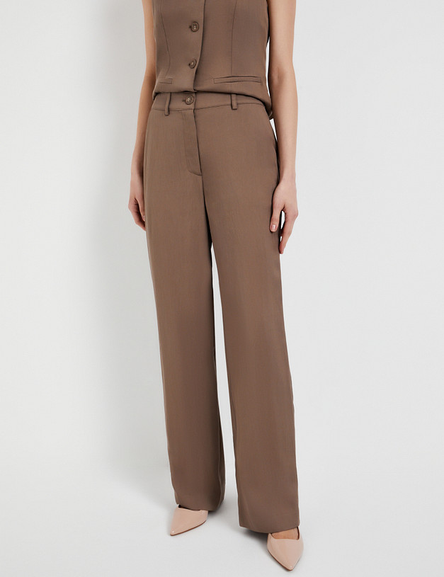 Женские брюки цвета капучино MASCOTTE 835-5112-2409 | ракурс 2