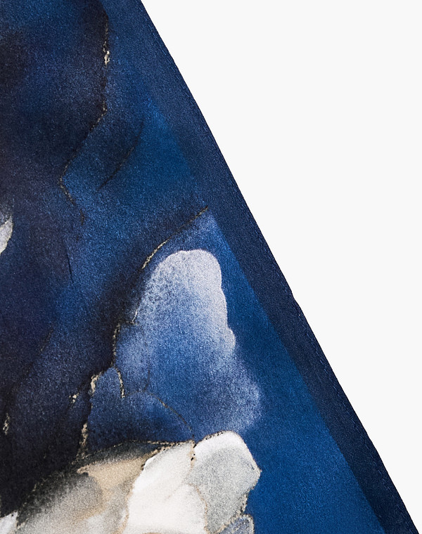 766-6138-2103 Платок женский синий, Mascotte