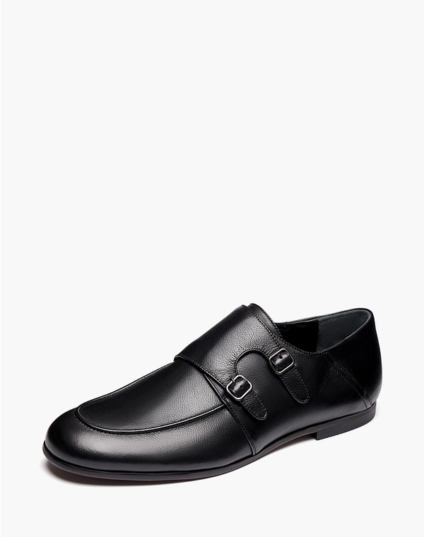 175-612411-0102 Полуботинки мужские нат.кожа/нат.кожа черн, Mascotte