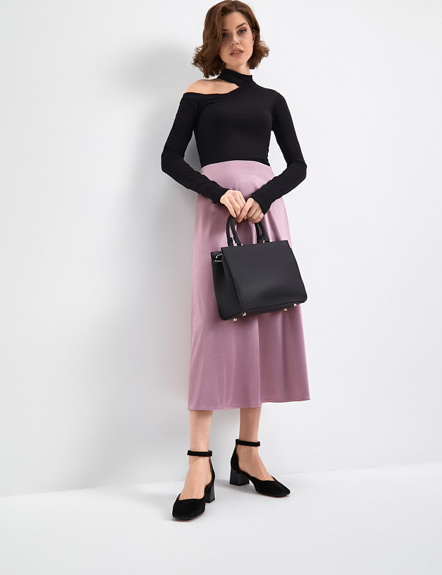 Черные босоножки на квадратном каблуке MASCOTTE 175-3182614-3605M | ракурс 1