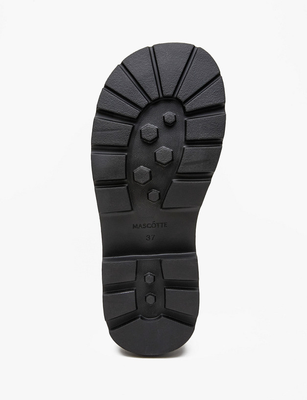 Черные кожаные женские лоферы MASCOTTE 22-4241012-3100M | ракурс 5