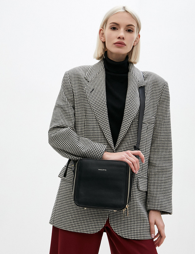 Черная женская сумка кросс-боди MASCOTTE 610-1203-602 | ракурс 1