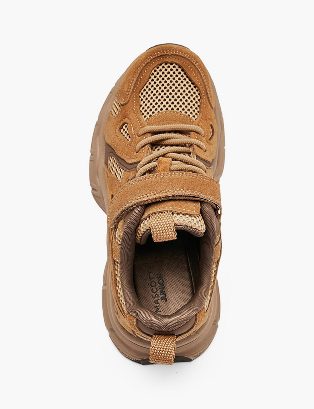 Рыжие детские кроссовки MASCOTTE 234-617021-0213 | ракурс 4