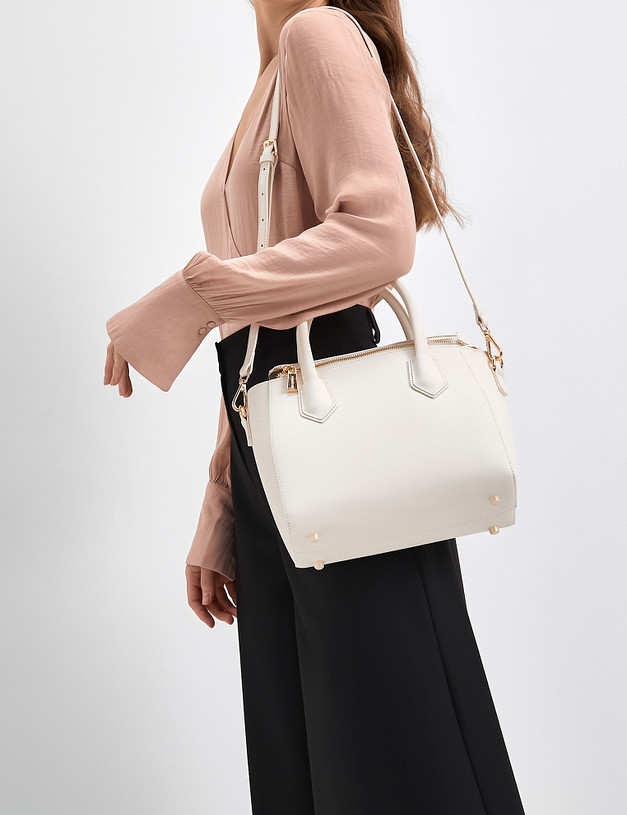 Белая женская сумка MASCOTTE 604-9116-101 | ракурс 1