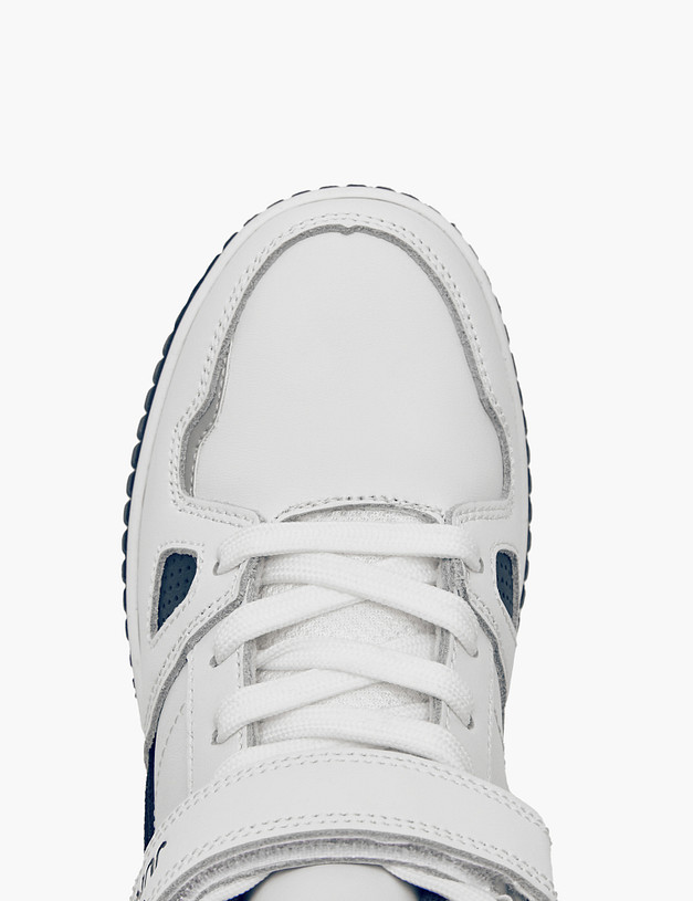 Белые высокие кроссовки для мальчиков MASCOTTE 189-324921-0601 | ракурс 6