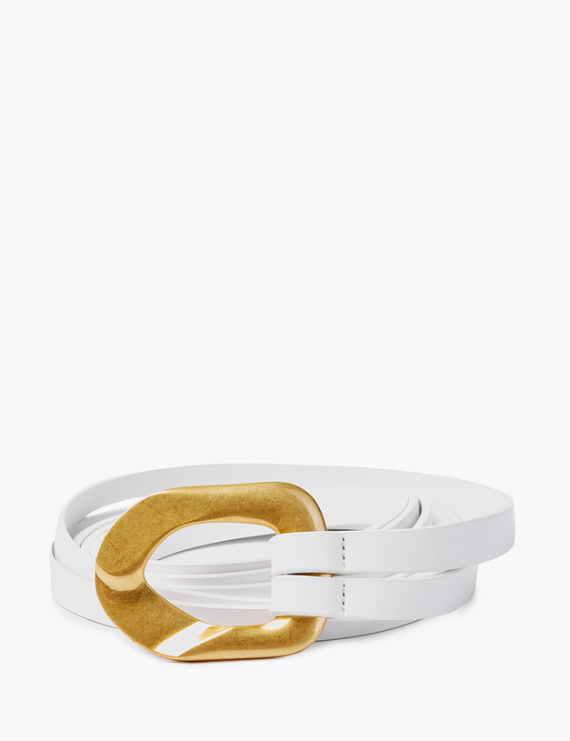 Белый женский ремень MASCOTTE 703-2103-601 | ракурс 2