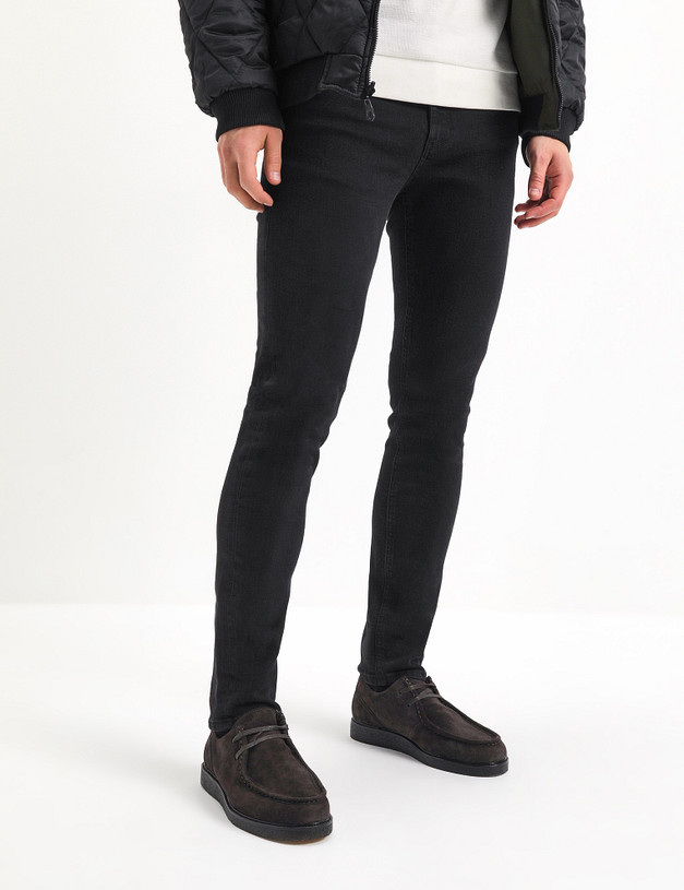 Коричневые велюровые мужские полуботинки MASCOTTE 128-314911-3201M | ракурс 1