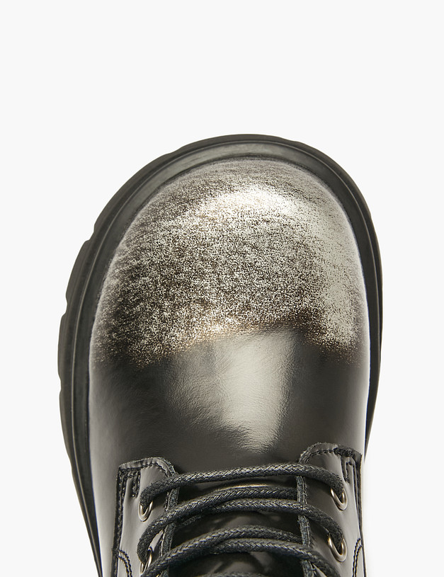 Черные ботинки для девочек MASCOTTE 234-522722-0602 | ракурс 5 Черные ботинки для девочек MASCOTTE 234-522722-0602 | ракурс 5