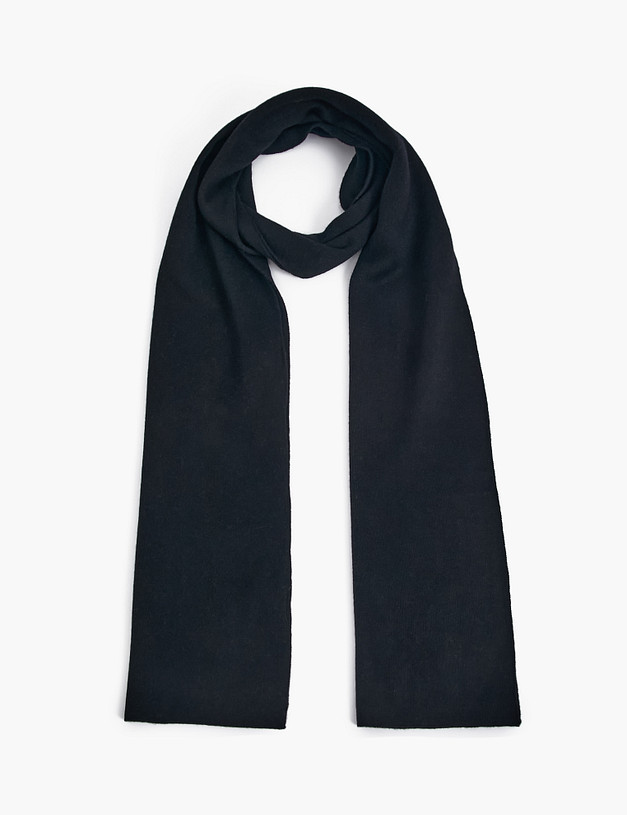 Черный мужской шарф MASCOTTE 766-5201-2402 | ракурс 2