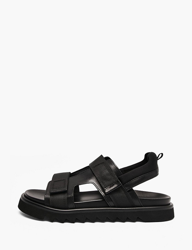 Черные мужские сандалии MASCOTTE 15-610412-0102 | ракурс 1