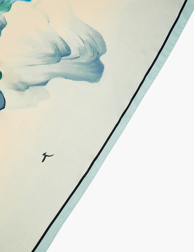 Голубой женский платок MASCOTTE 700-5113-2403 | ракурс 3