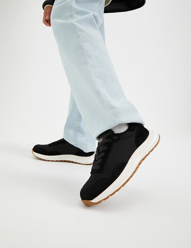 Черные кроссовки для девочек MASCOTTE 234-320621-0202 | ракурс 8