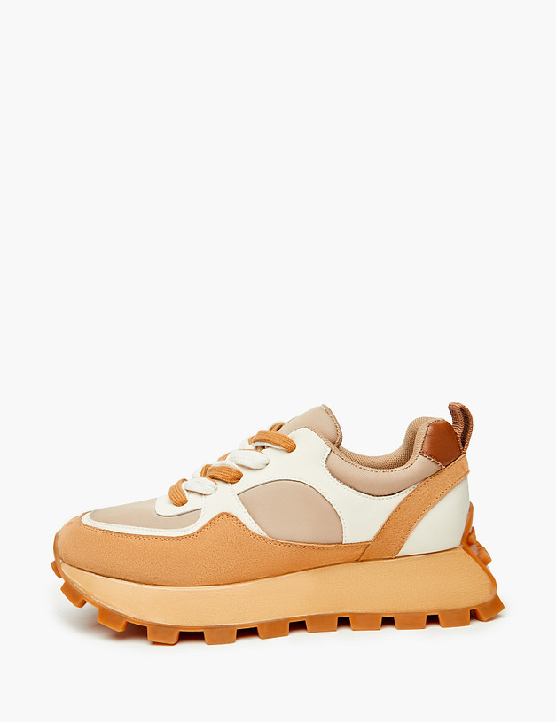 Рыжие женские кроссовки MASCOTTE 234-324221-0613 | ракурс 2