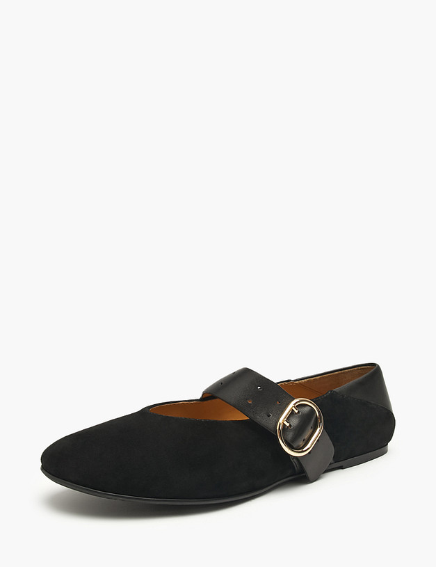 Черные женские туфли Мэри Джейн MASCOTTE 15-5260815-3605M | ракурс 2