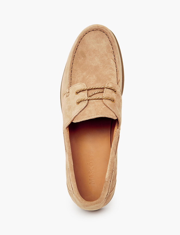 Бежевые велюровые мужские топ-сайдеры MASCOTTE 58-4111611-2210M | ракурс 5 Бежевые велюровые мужские топ-сайдеры MASCOTTE 58-4111611-2210M | ракурс 5
