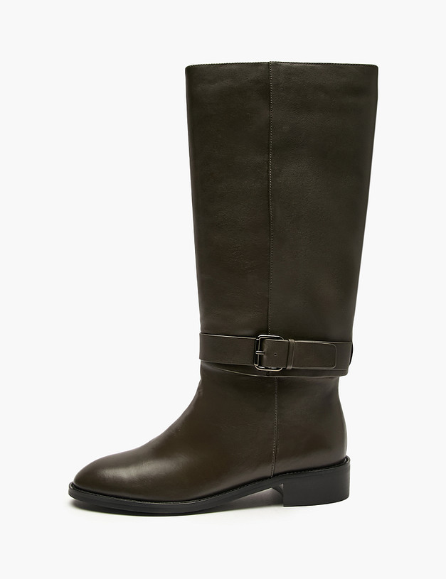 Оливковые женские сапоги MASCOTTE 126-5281821-7170M | ракурс 1